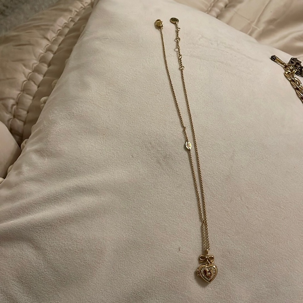 Juicy Couture gold pendant necklace